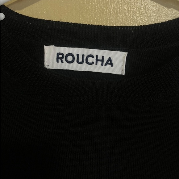 ROUCHA Than Tie Sweater 100% Wool Size B Medium $224 retail - Picture 3 of 4